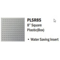 Shower Rose 8"  Square Plastic - Swash