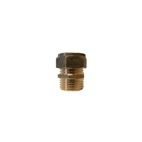 Compression Coupling Straight Red 22x15mm CxM (250)