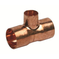 Copper Copcal Reducing Tee Cxcxc 611M 28mm x 28mm x 15mm
