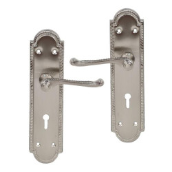 Mortice 3-Lever Lockset with Pressed Steel Handles 8"