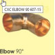 Copper CXC Elbow 90° 607-15
