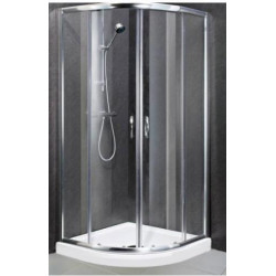 Shower Enclosure Quadrant 885 mm X 885 mm  - CTG201 CrystalTech Chrome