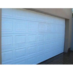 Garage door Double Aluzinc sectional (Blocks, White)