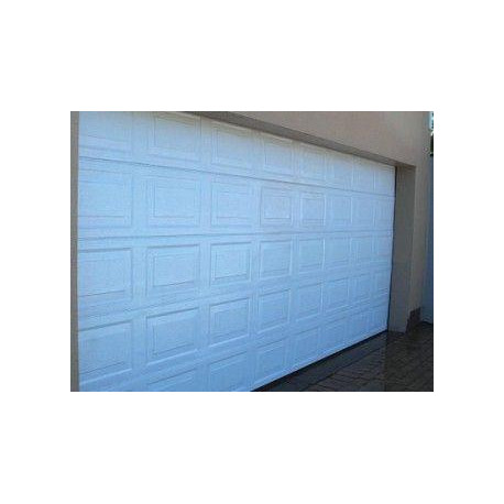 Garage door Double Aluzinc sectional (Blocks, White)