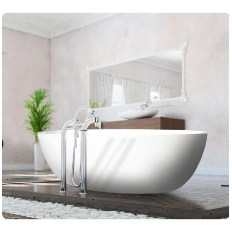 Colombe Freestanding Midi bath Glazed white / lime white / sandstone
