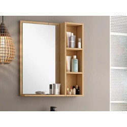 Lily Oak Open Mirror Cabinet - 600 x 130 x 700mm