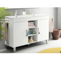 Vienna White Floor Standing Cabinet And Basin Combo - 1200 x 450mm