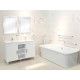 Cabinet Floor Standing Vienna White And Basin Combo - 1200 x 450mm