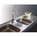 Sink W:1360 x L:500mm Depth 157mm Cascade with 3 Wastes And Plastic Inset CDX671  Franke