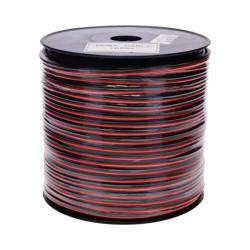 CABLE RIPCORD 1.5MM RED BLACK 100M COIL