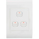 Builders 3 Lever Switch - White