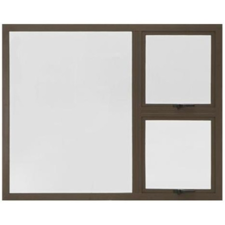 Window Aluminium 1500 x 1200 mm Prestige Top Hung 2v  - Bronze
