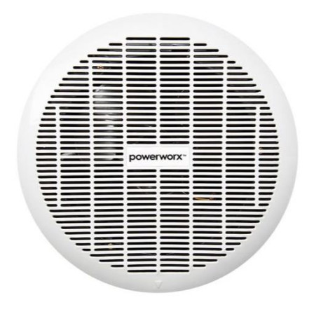 PowerWorx 10 Inch Round Ceiling Extractor Fan - White