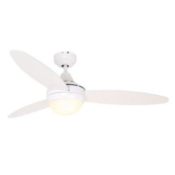 Eurolux Swirl Ceiling Fan with Light - White 60 W