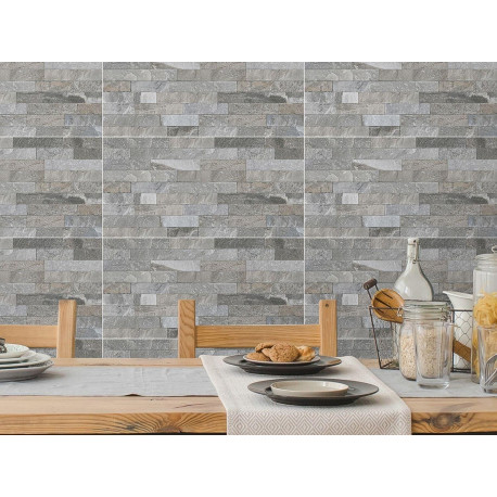 Pietra Charcoal Matt Ceramic Wall Tile - 600 x 300mm Per m2