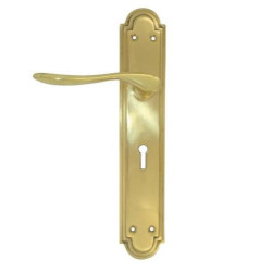 Door Handle Euro Brass Handle Lever Arc 3300 - Brass (Internal)
