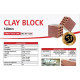 Clay Block 140mm 25/m2 L:190 W:140 H190mm