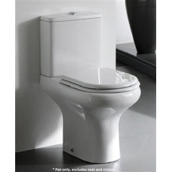 Toilet Close Couple Toilet Pan White (Pan only, excludes seat and cistern) Rak Compact