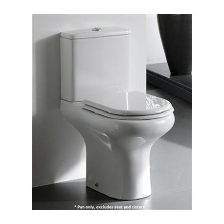 Toilet Close Couple Toilet Pan White (Pan only, excludes seat and cistern) Rak Compact