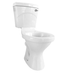 Toilet Close Couple Suite 100 - White (Excludes Seat)