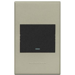 Veti 3 Series 1 Lever 2 Way Switch - Graphite/Titanium (100 x 50mm)