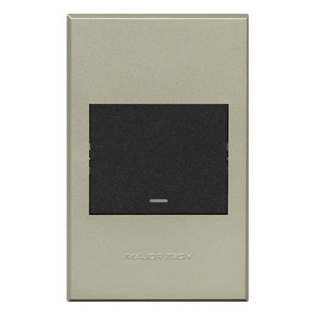 Veti 3 Series 1 Lever 1 Way Switch - Graphite/Titanium (100 x 50mm)