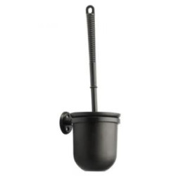 Toilet Brush Holder Wall Mounted L:335 Diameter 120mm Black