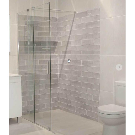 Shower Screen Slider Crystaltech Wall Mount 1200 x 2000mm