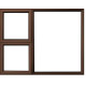 Window Aluminium 1500 x 1200mm Kenzo 28mm LR Fix - Bronze