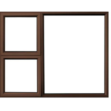 Window Aluminium 1500 x 1200mm Kenzo 28mm LR Fix - Bronze