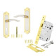 Lockset 3-Lever Goldstone CD-Key Key BP Blister Econo BBL