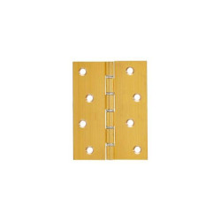 Hinge Butt Solid Brass 100X75mm Steel Pin & Washer MACKIE