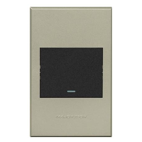 Veti 3 Series 1 Lever 2 Way Switch - Graphite/Titanium (100 x 50mm)