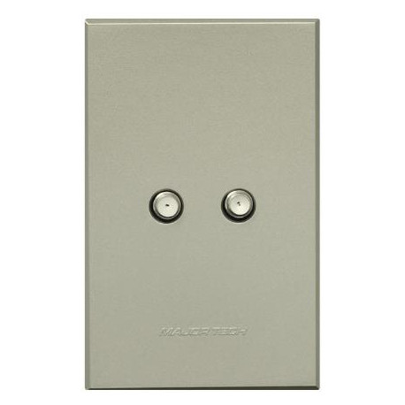 Veti 3 Series 2 x Satellite Sockets - Titanium (100 x 50mm)