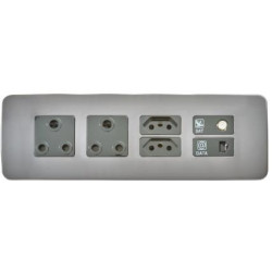 Veti Socket Sattelite, Data, 2x16a, 2xeur - Black/Gm