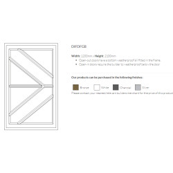 Door Aluminium W:1200mm H:2100mm (swartland)