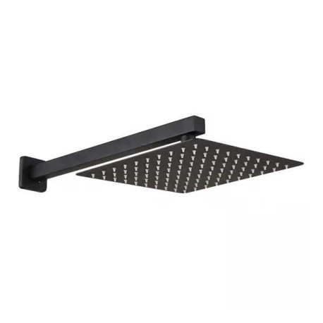 Shower Rose Set Square 100mm x 150mm Black