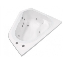 Bath Corner SPA White Piazza 1350 X 1350 mm Built-in Incl. Pump