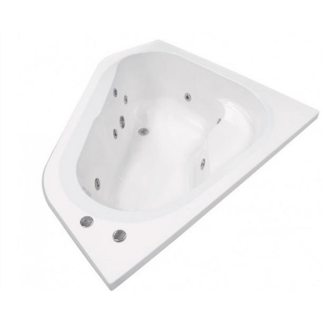 Bath Corner SPA White Piazza 1350 X 1350 mm Built-in Incl. Pump