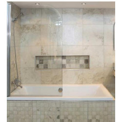 Shower Screen for Bath CrystalTech Pivot 900 mm - CTF7201