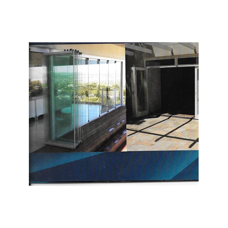 Door Frameless glass  - stack away / m