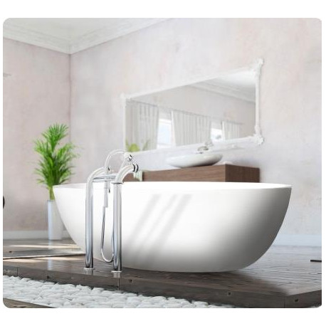 Bath Colombe Freestanding Midi Glazed white / lime white / sandstone