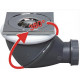 Shower Waste Outlet Wirquin James Square Revolutionary Multi-Directional