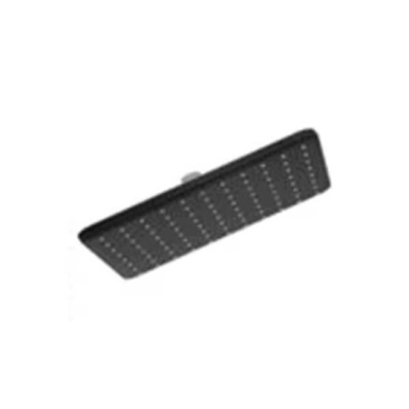 SHOWER ROSE 190mm Rectangular Black