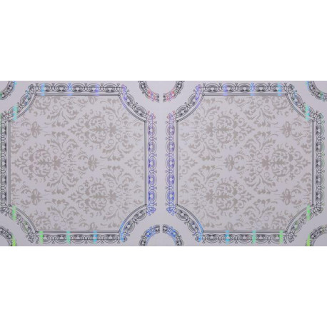 Ceiling Pvc 3.9m 300x6mm Square Flowers