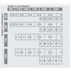 Window Sliding H:1190 x W:2390 Horisontal Elie - Primador