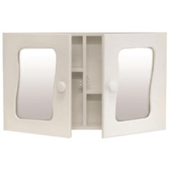 Cabinet Bathroom  White Double Door Std