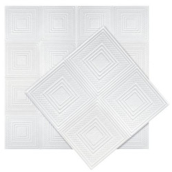 Ceiling Tile sUpper Edge Small Polystyrene Square (2000 x 500mm)