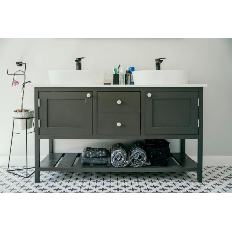 Cabinet Floor Standing Classic Shker Vanity W: 1200mm H: 800mm D: 500mm - No Top