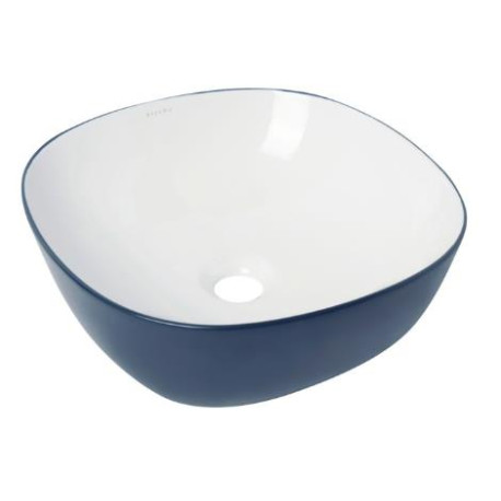 Basin Freestanding Bijiou Evoque Square 410 x 410 x145mm Azure Navy
